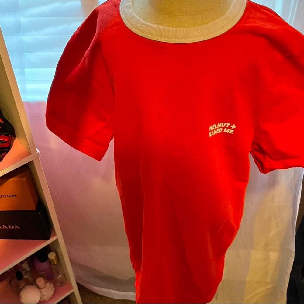Helmut lang life guard shirt!